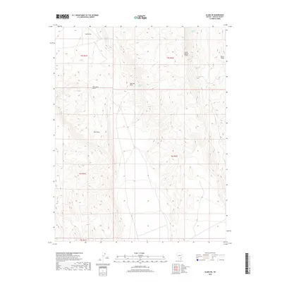 2018 Map of Alamo NE, 2018 Print