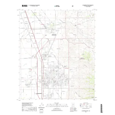 2020 Map of Alamogordo North, 2020 Print