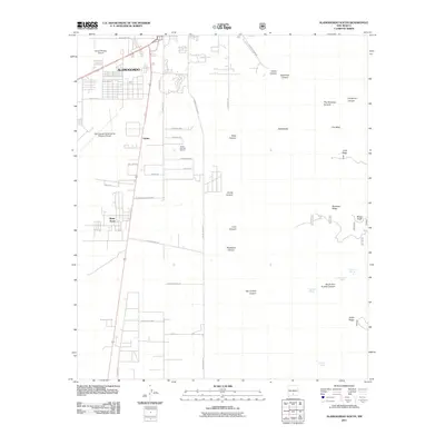 2011 Map of Alamogordo South, 2011 Print