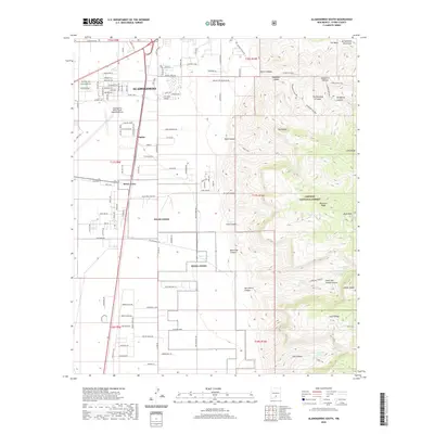 2020 Map of Alamogordo South, 2020 Print