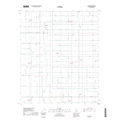 2018 Map of Alamorio, 2018 Print