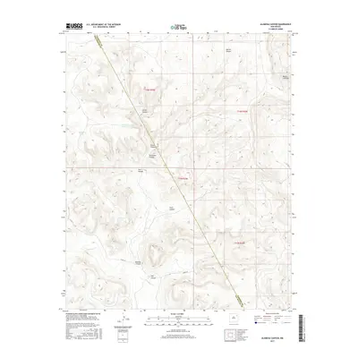 2017 Map of Alamosa Canyon, 2017 Print