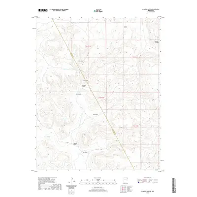 2020 Map of Alamosa Canyon, 2020 Print