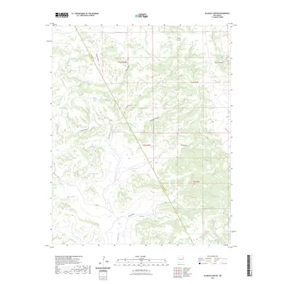 2023 Map of Alamosa Canyon, 2023 Print
