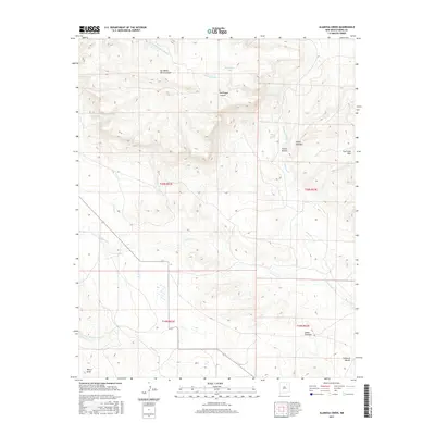 2017 Map of Alamosa Creek, 2017 Print