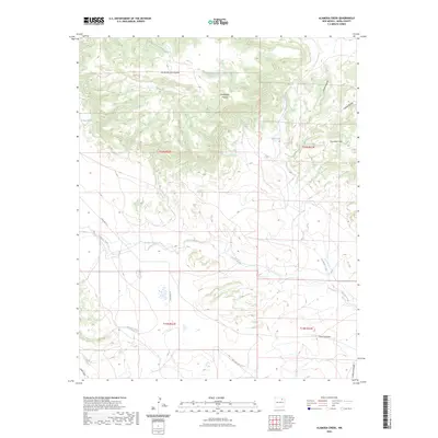 2023 Map of Alamosa Creek, 2023 Print