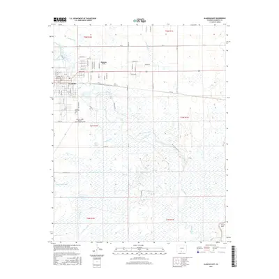 2016 Map of Alamosa East, 2016 Print