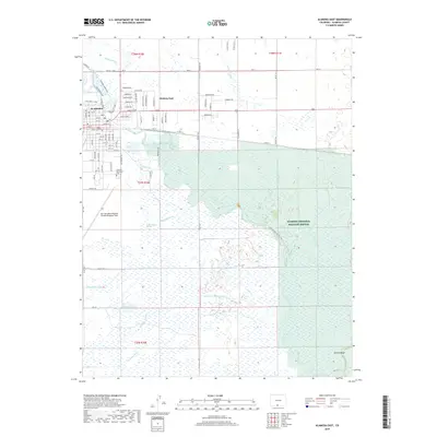 2019 Map of Alamosa East, 2019 Print