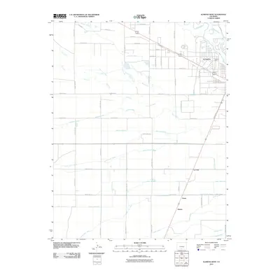 2010 Map of Alamosa West, 2010 Print