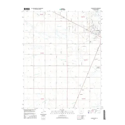 2016 Map of Alamosa West, 2016 Print