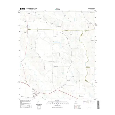 2014 Map of Alapaha, 2014 Print