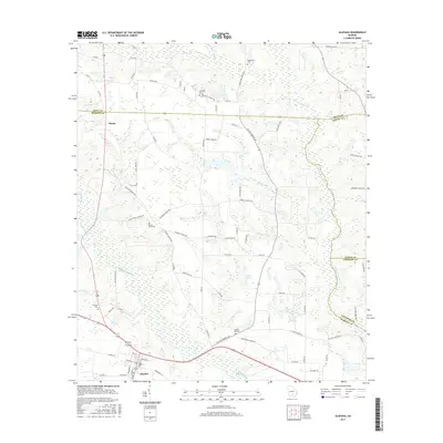 2017 Map of Alapaha, 2017 Print