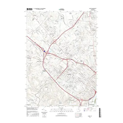 2016 Map of Albany, 2016 Print