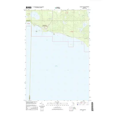 2017 Map of Albany Island, 2017 Print