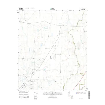 2014 Map of Albany NE, 2014 Print