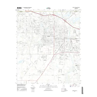 2017 Map of Albany West, 2017 Print