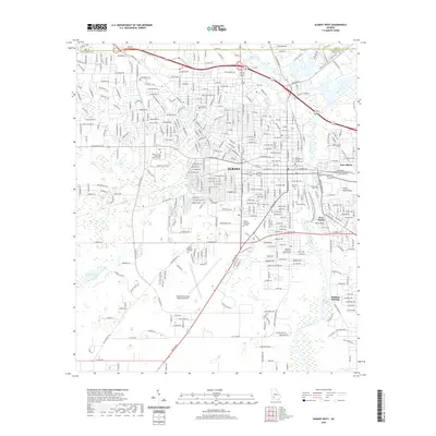 2020 Map of Albany West, 2020 Print