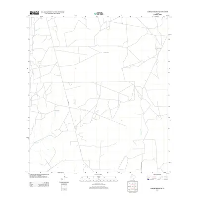 2013 Map of Albercas Ranch, 2013 Print