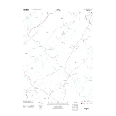 2013 Map of Alberene, 2013 Print