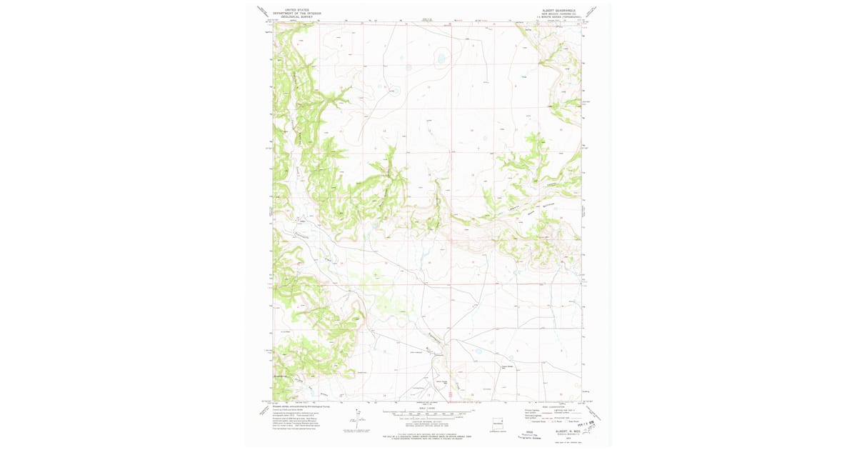 1970s Maps of Albert, NM | Pastmaps