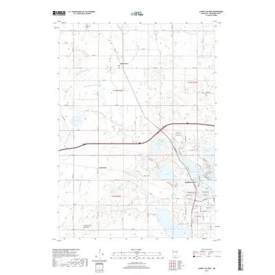2019 Map of Albert Lea West, 2019 Print