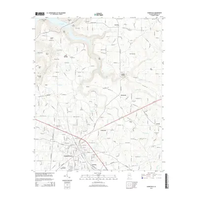 2014 Map of Albertville, 2014 Print