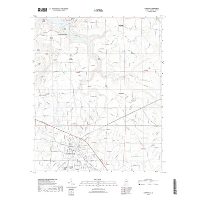 2018 Map of Albertville, 2018 Print