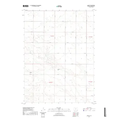 2017 Map of Albin SW, 2017 Print