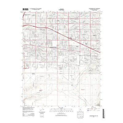 2013 Map of Albuquerque East, 2013 Print