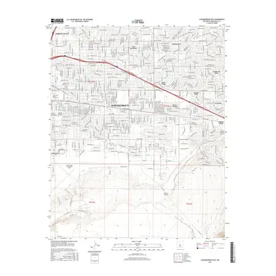 2017 Map of Albuquerque East, 2017 Print