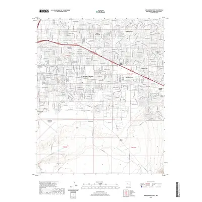 2020 Map of Albuquerque East, 2020 Print