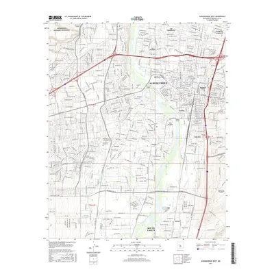2017 Map of Albuquerque West, 2017 Print