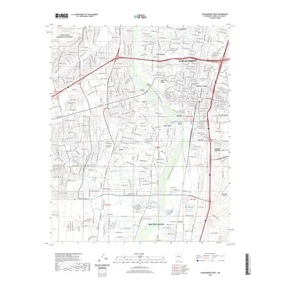 2020 Map of Albuquerque West, 2020 Print