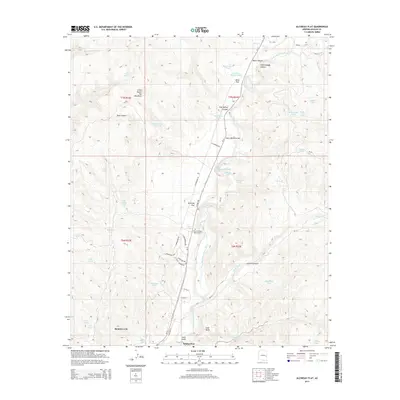 2014 Map of Alchesay Flat, 2014 Print