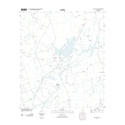 2013 Map of Alcoa Lake, 2013 Print
