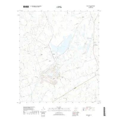 2019 Map of Alcoa Lake, 2019 Print