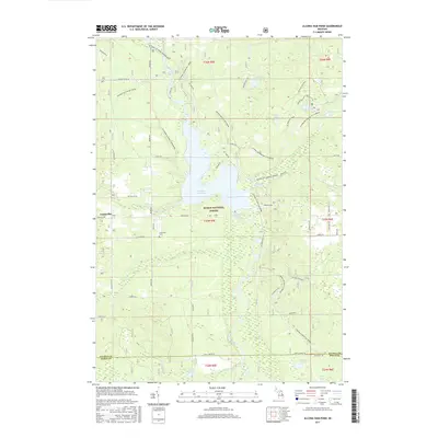 2017 Map of Alcona Dam Pond, 2017 Print