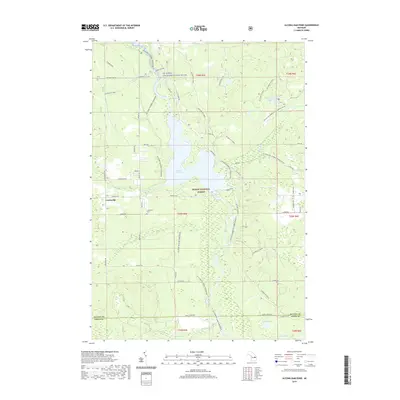2019 Map of Alcona Dam Pond, 2019 Print