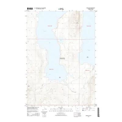 2015 Map of Alder Lake, 2015 Print