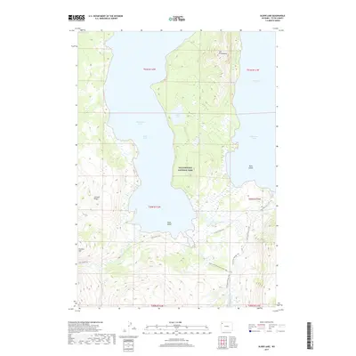 2017 Map of Alder Lake, 2017 Print