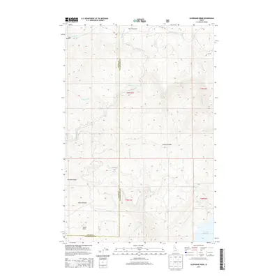2014 Map of Aldermand Ridge, 2014 Print