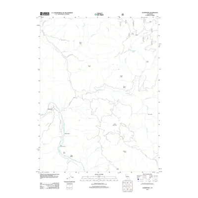 2012 Map of Alderpoint, 2012 Print