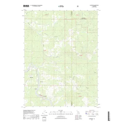 2018 Map of Alderpoint, 2018 Print