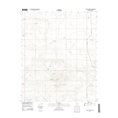2013 Map of Alegres Mountain, 2013 Print