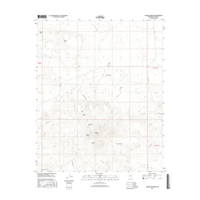 2017 Map of Alegres Mountain, 2017 Print