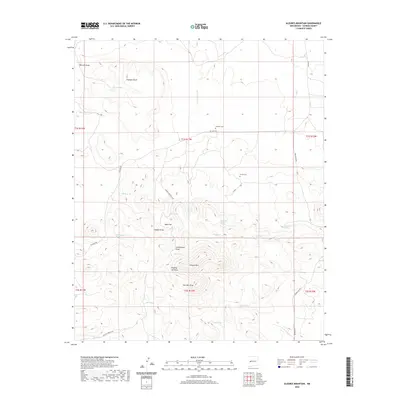 2020 Map of Alegres Mountain, 2020 Print