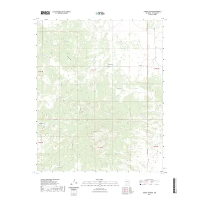 2023 Map of Alegres Mountain, 2023 Print