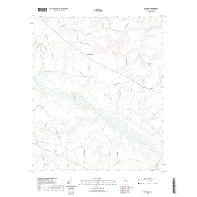 2020 Map of Alexander, 2020 Print