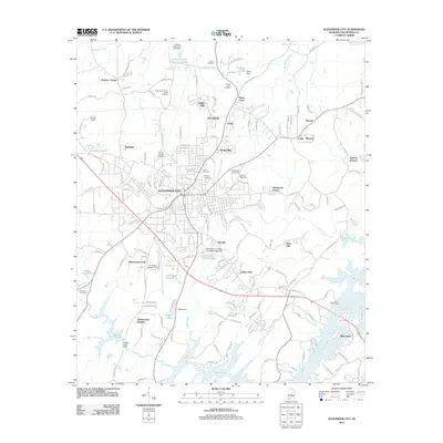 2011 Map of Alexander City, 2011 Print