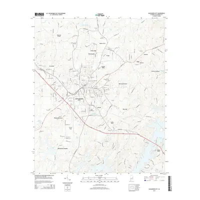 2014 Map of Alexander City, 2014 Print